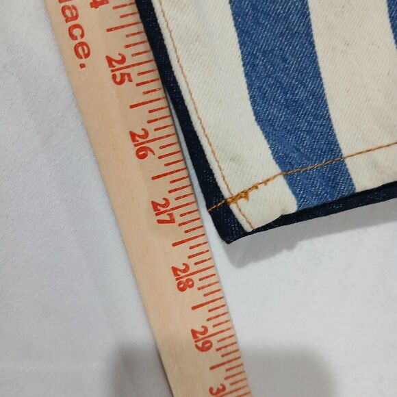 Current Elliott Jeans 24 The Stiletto High Waist Ankle Skinny The Bay Stripe NEW - Picture 10 of 11